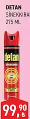 DETAN SİNEKKIRAN 275 ML fiyat ve kampanya bilgisi